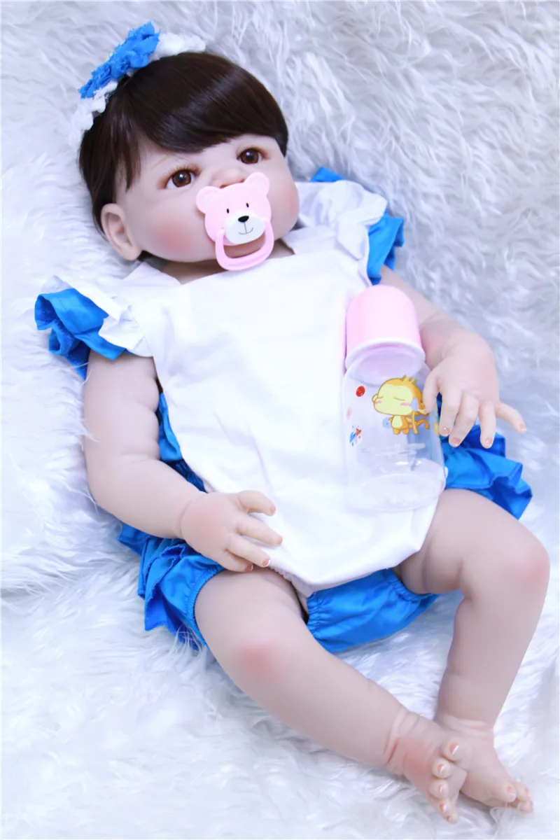 NPK 23 &quotвсего тела силикона Reborn Baby принцесса кукла игрушка купаться играть дома