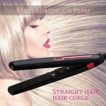 Мини-портативный выпрямитель для волос с прямой шиной, сухой и влажной бахромой, выпрямитель для завивки, электрические бигуди, инструменты для укладки волос