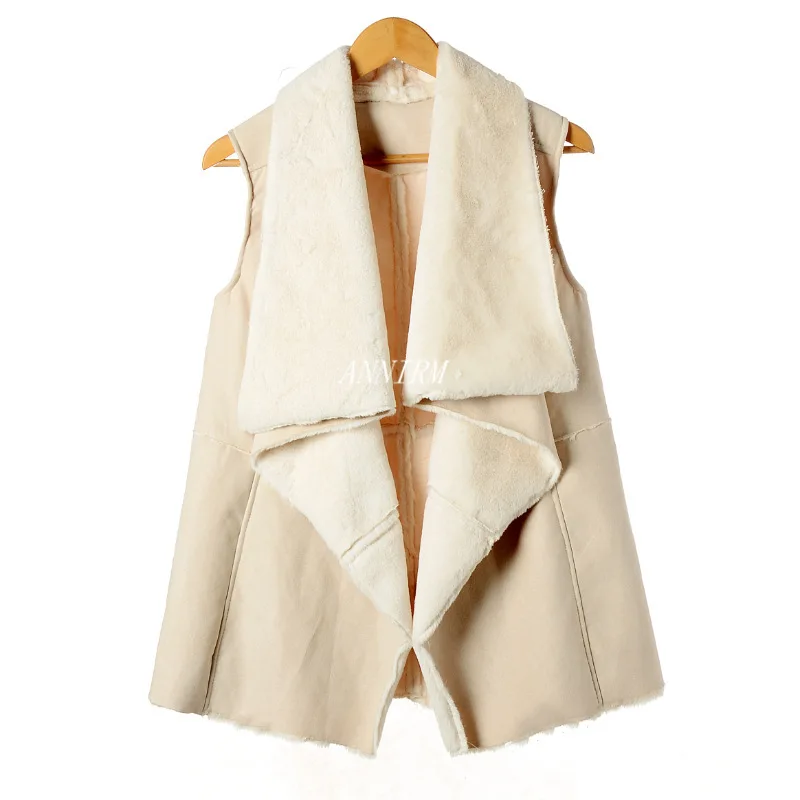 Sleeveless suede jacket Clearance