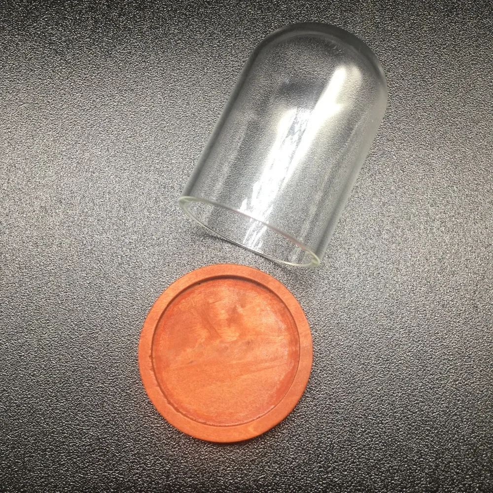 10pcs 38*25mm Little Prince Rose Glass Terrarium Globe Vial with wood base Glass vial pendant Jewelry Necklace Pendants Diy Gift