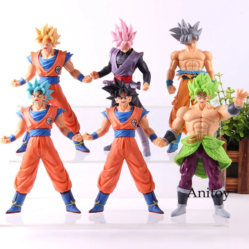 

Anime Figurine Dragon Ball Son Goku Broli Son Gohan Saiyan Figure Dragon Ball Action Figure Collection Model Toy 6pcs/set