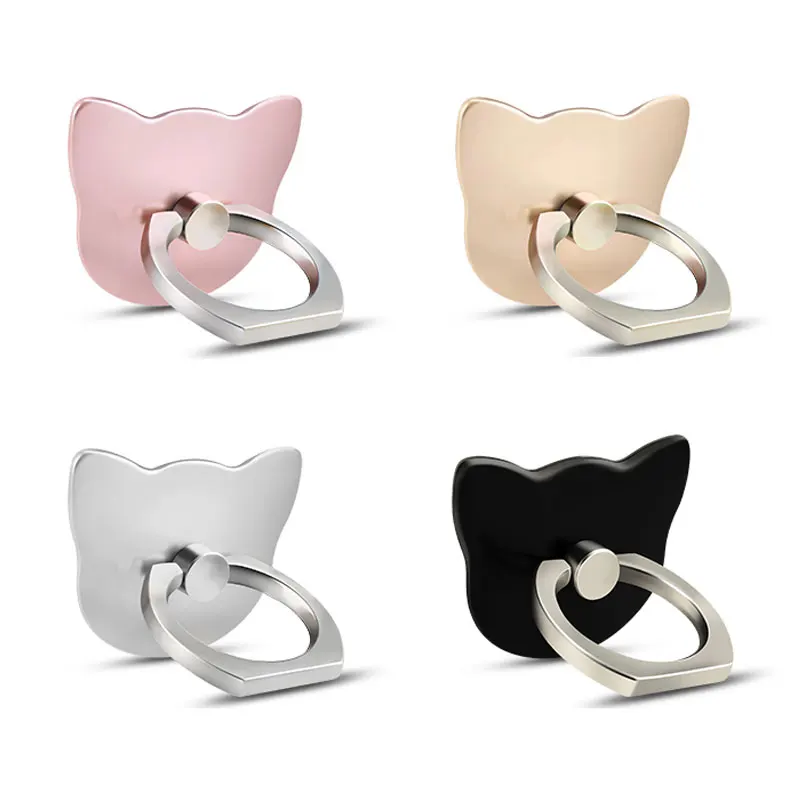 

Universal phone holder finger grip cartoon cat support for IPhone Samsung S8 9 Plus arm smartphone Ring Holder Coque Back Cover