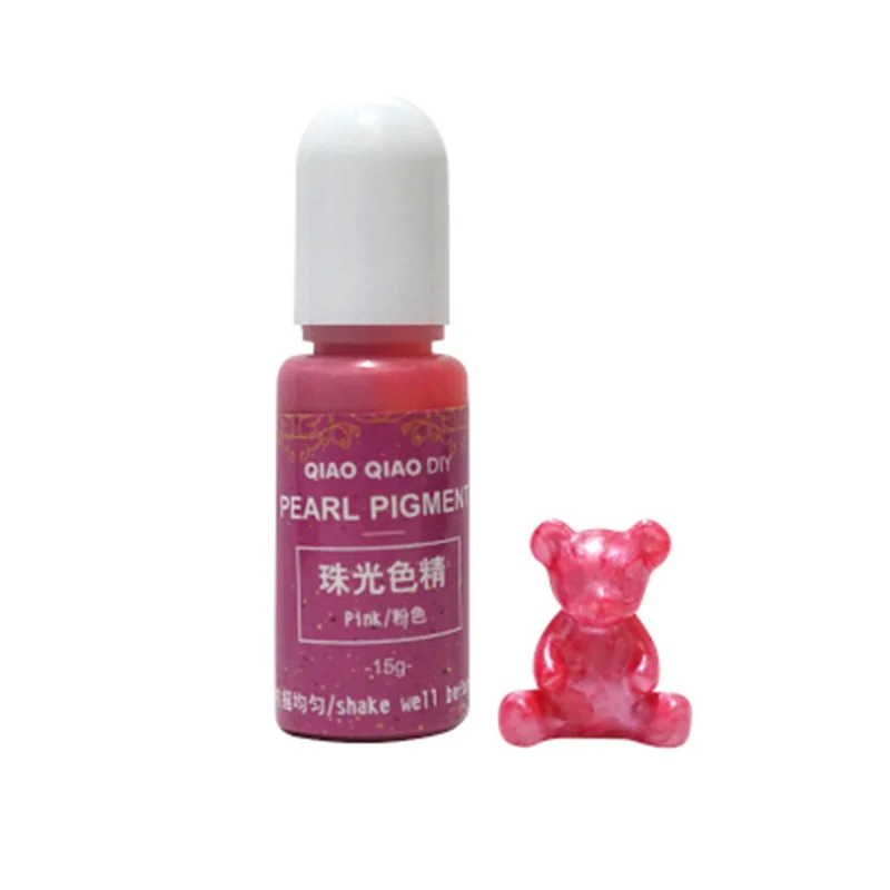 Pink Новинка,, 15 г/бутылка, пигмент, эпоксидная УФ-смола, сделай сам, ручная работа, художественные изделия, окрашивающий краситель, краситель, YAA99 - Цвет: Pink