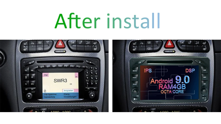 Sale DSP IPS 4G 64G Android 9.0 Car DVD PLAYER For Mercedes Benz W209 W203 M ML W163 Viano W639 Vito Vaneo GPS radio stereo PC 5