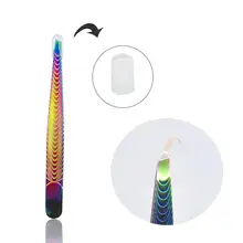 Практичный мини пинцет для бровей волос красоты Наклонный Пинцет из нержавеющей стали триммер для ресниц зажим для волос снятие макияжа инструмент