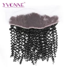 YVONNE Malaysian Curly Virgin Hair Lace Frontal 13×4 Natural Color 100% Human Hair Products Free Shipping