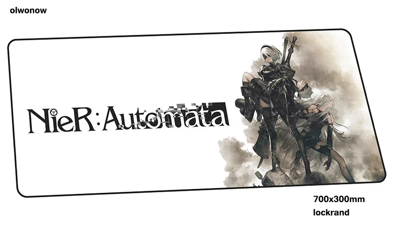 Nier automata коврик для мыши HD узор компьютерный геймер Коврик для мыши 70x30 см Модный Коврик Для Мыши Эргономичный гаджет офисный стол коврики - Цвет: design 4