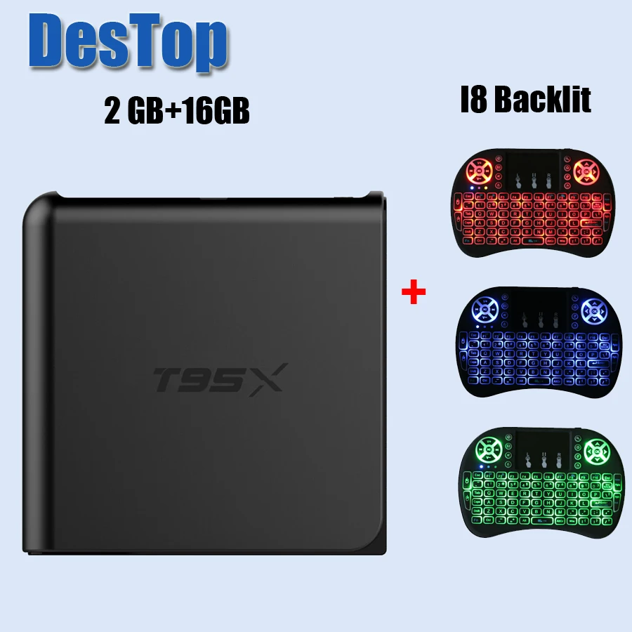 

T95X Android 6.0 TV Box S905X Quad Core 2.4G Wifi 1G/2G /8G/16G Memory Smart android tv Box