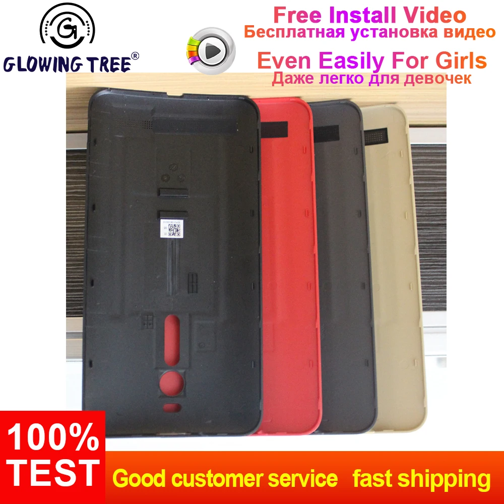 

Black/Red /Grey/Gold For Asus Zenfone 2 ZE551ML Z00A Z00AD Z00ADB Back Battery Housing Cover Case Battery Door Cover Replacement