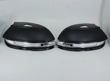 Car Rearview Mirror LED Side Turn signals Running Light Door Step Ground Lamp For Volkswagen CC/ Bora/ Passat/ Magotan 2013-14