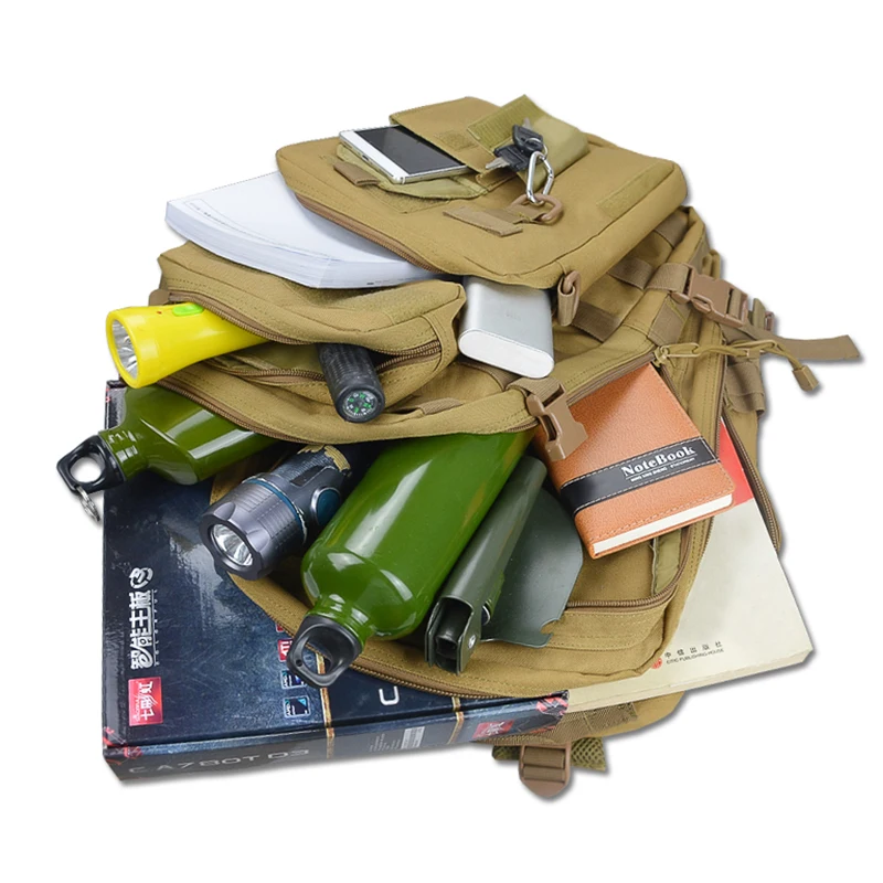 Открытый Военно-тактические Assault Pack слинг рюкзак Армия Молл Водонепроницаемый EDC рюкзак мешок для наружного Пеший Туризм Отдых на природе