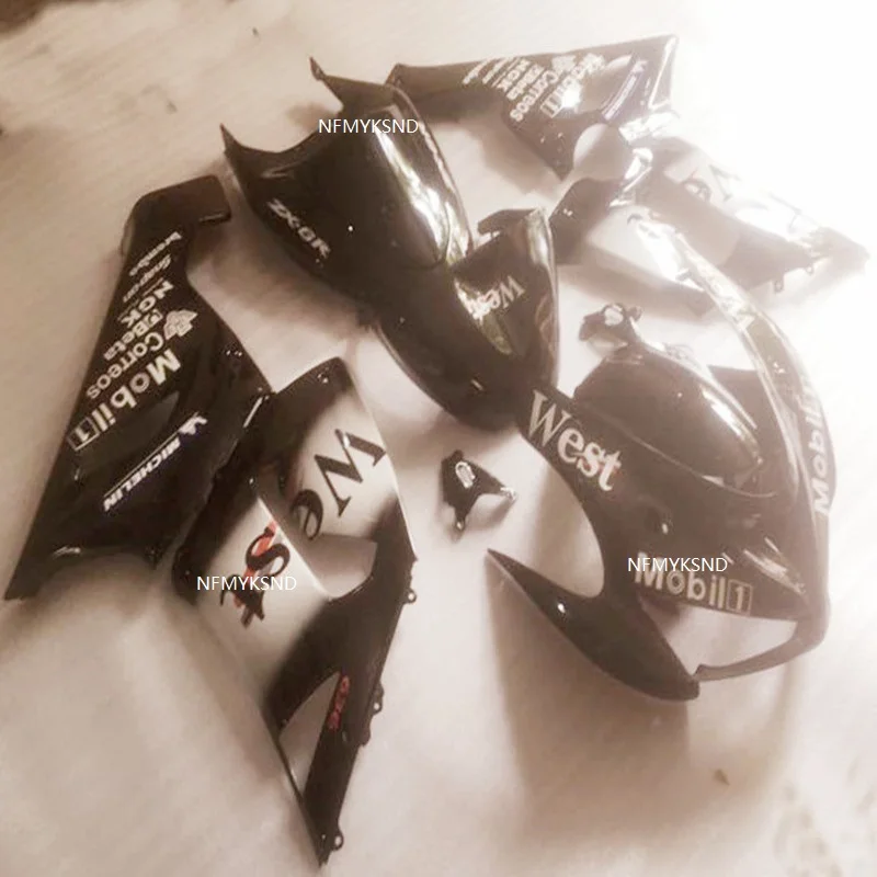 

Full bllack Body For KAWASAKI NINJA ZX 6R 05-06 ZX-636 ZX636 ZX6R 05 06 ZX 636 ZX-6R 2005 black 2006 Fairings kit