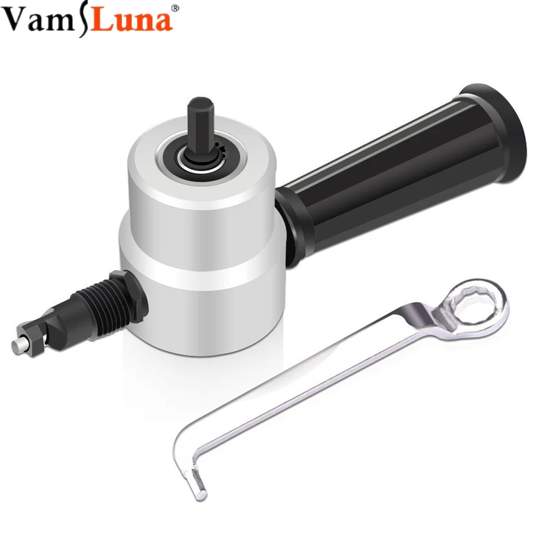 Double Head Sheet Metal Nibbler Hole Saw Cutter Cutting Tool Drill Attachment