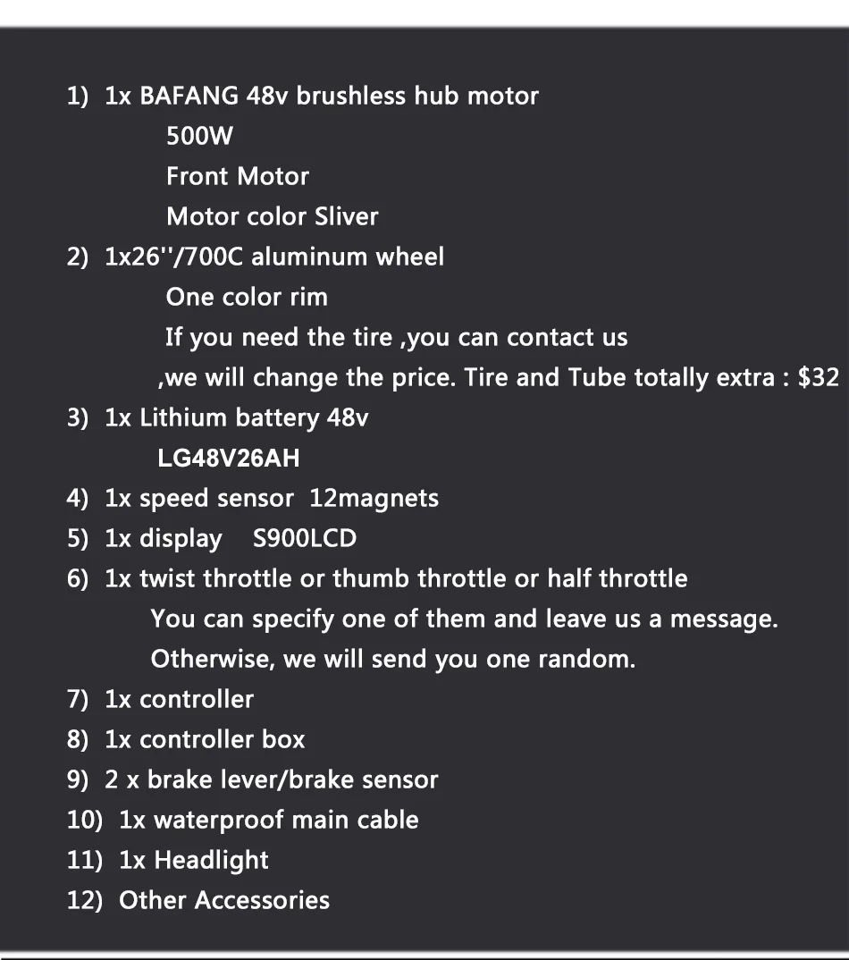 Excellent BAFANG 48V 350W 500W Motor Wheel Electric Bike Conversion Kit with LG48V16AH Battery 8fun Gear Hub Motor 26" 700C 28" Ebike Kit 5 Excellent BAFANG 48V 350W 500W Motor Wheel Electric Bike Conversion Kit with LG48V16AH Battery 8fun Gear Hub Motor 26" 700C 28" Ebike Kit 5