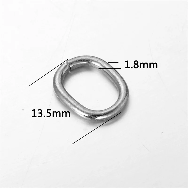 30 шт. овальные открытые кольца из нержавеющей стали с застежками, разделенные кольца для изготовления ювелирных изделий DIY