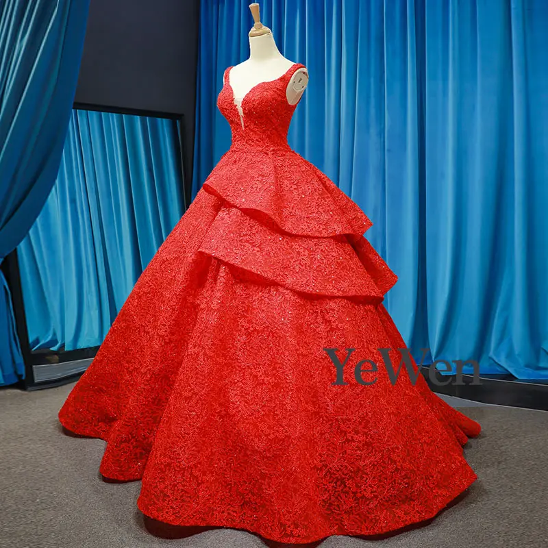 Красное роскошное вечернее платье vestido largo fiesta noche elegante А-силуэт сексуальное вечернее платье с v-образным вырезом es длинное торжественное платье YM20256