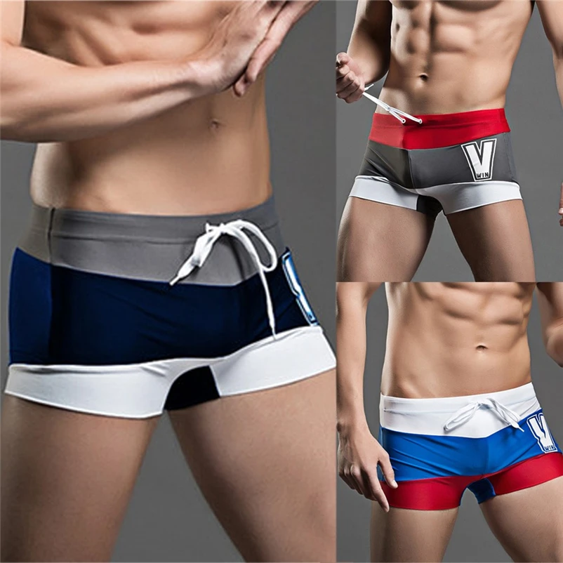 2018 Summer Mens Swim Trunks Swimwear Maillot De Bain Boy Swim Suits Boxer Shorts Swim Trunks Swimming Surf #FS#4JU05 (8)