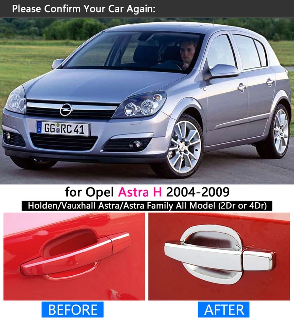 Chrom Auto Türgriff Abdeckung für Opel Zafira B Familie Vauxhall 2005 ~  2014 Trim Set Außen Zubehör 2006 2007 2008 2009 2010 - AliExpress