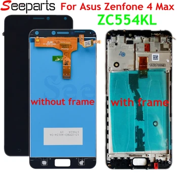 

For Asus Zenfone 4 Max ZC554KL LCD Display LCD +Touch Screen Digitizer With Frame 5.5'' 1920x1080 For ASUS ZC554kL LCD Black