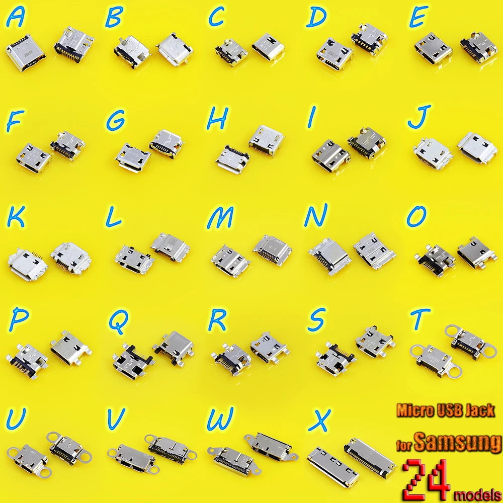 

Micro USB Jack Connector Female Charging Socket For Samsung GALAXY S5/G900F/G9006V/I9200/I9205/I9208/P5200/T211/TAB3/T210/I8552