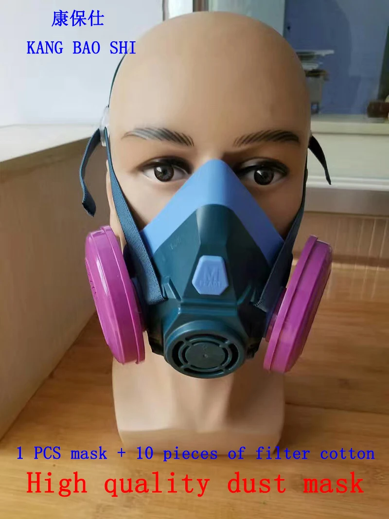 

high quality respirator dust mask Silica gel Anti-static filter cotton dust mask PM2.5 dust paint smoke respirator mask