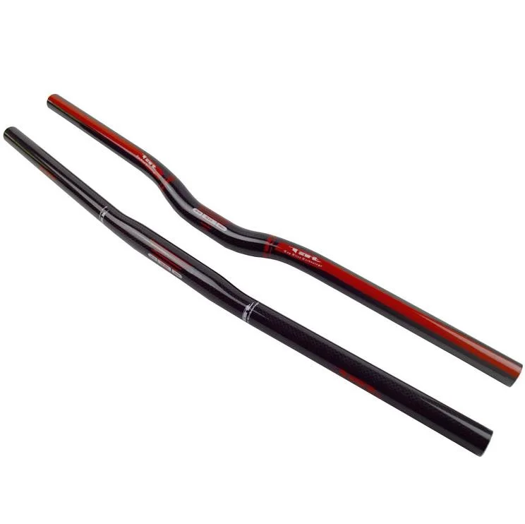 

3k full Carbon Fibre Mountain Bicycle flat Handlebar MTB Bike rise Handlebars 25.4mm 580mm/600mm/620mm matte Road Stud