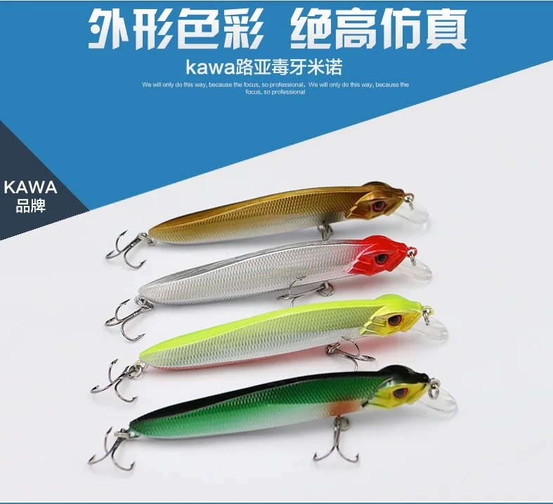 

Kawa Fishing Lure Baits Floating Minnow Fishing Lure Laser Hard Artificial Bait 10cm 8g Fishing Wobblers Crankbait Minnows