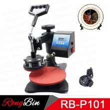 Plate Heat Press Machine Digital Swing Away Heat Press Machina Sublimation Transfer Printing for 8 Inch Plates 11cm Diameter