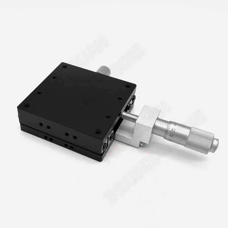 Микрометр раздвижной стол ось X 60*60 мм ручной перемещения обрезки платформы линейный этап Мини Высокая точность мини LGX60-C