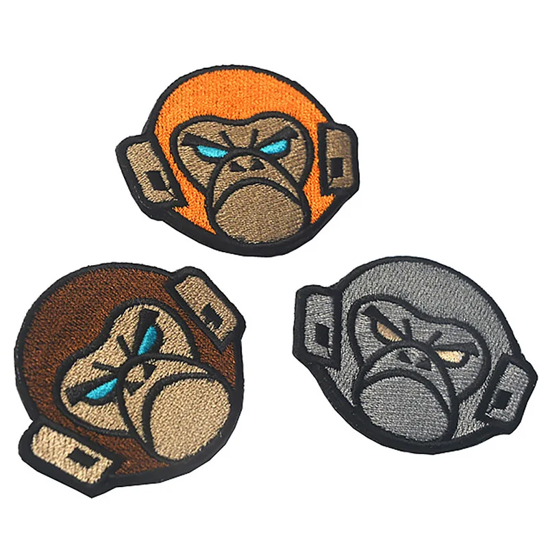 Hunting Bag Accessories Emboidery Wild Animal Hook and Loop Fastener Stickers DIY Bag Decoration Accessories