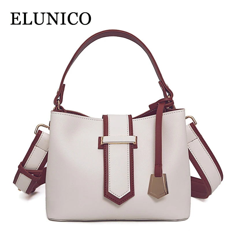 

ELUNICO Bucket Tote Bag 2018 Summer Luxury Handbags Women Bags Designer Fashion Casual Small Shoulder Bag Ladies Messenger Bags