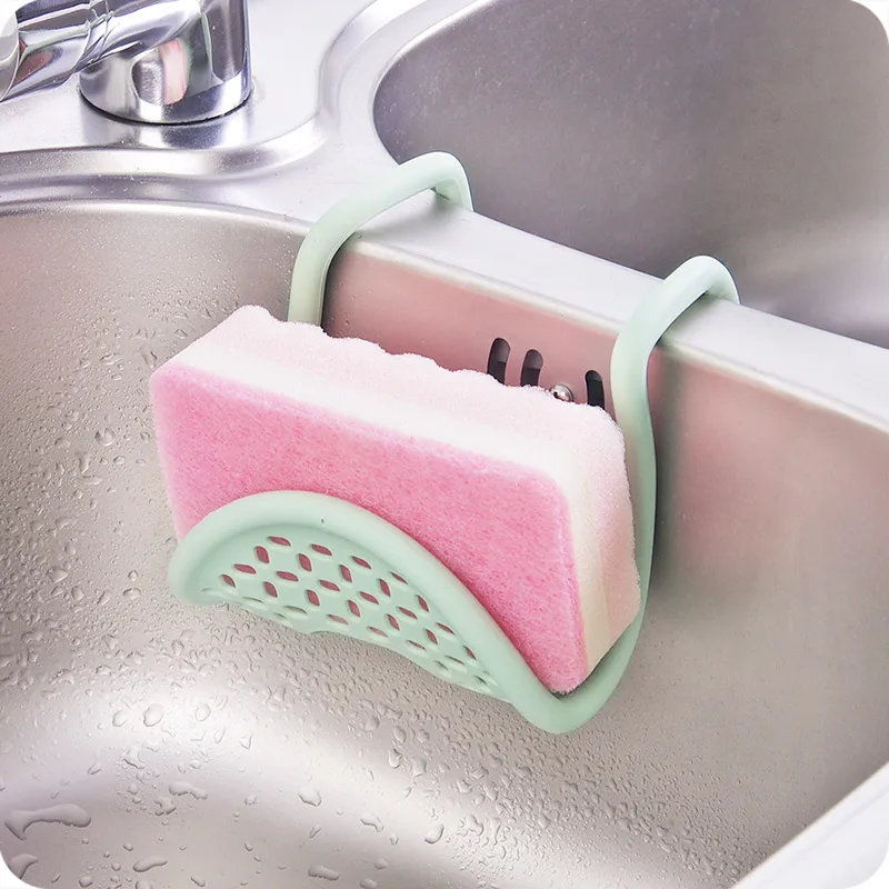 شنقا استنزاف حامل بالوعة سلة الحمام المطبخ تخزين رفوف شماعات الإسفنج تخزين الرف المطبخ صنبور سلة فرشاة CF036