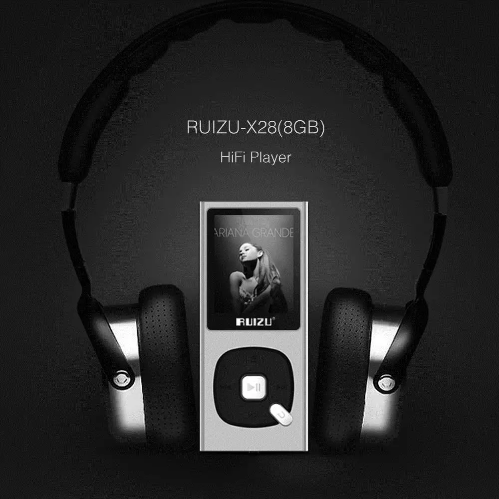 Оригинальный MP3 плеер RUIZU X28 8 ГБ Hifi качество звука без потерь музыкальный с fm