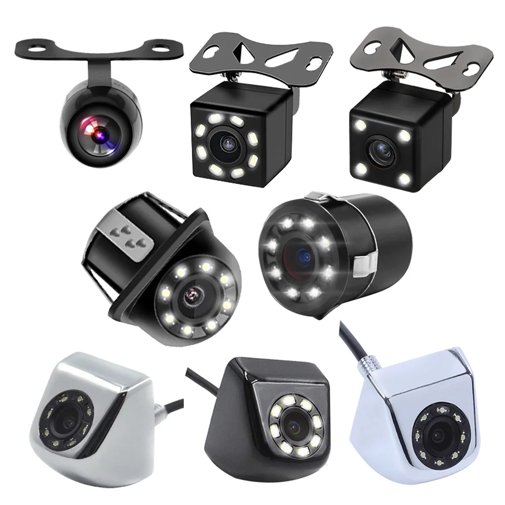 

Car Rear Camera Backup Auto Parktronic HD Rearview Reversing Reverse Camera Butterfly Design Rear View Camera 4/8 LEDS For Cars