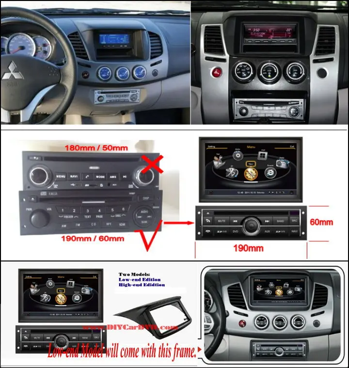 Для Mitsubishi L200 2008~ 2013-автомобильная gps-навигация, dvd-плеер Радио Стерео ТВ BT iPod 3g wifi мультимедийная система