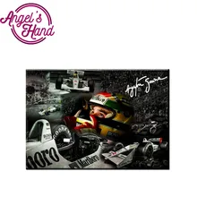 Алмазная живопись на заказ Ayrton Senna da Silva F1 Racer diamant живопись nieuw vierkante steentjes dieren goose инструмент для рукоделия