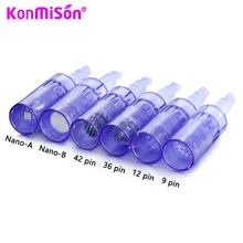 Игольчатый картридж для Dr pen A6 Nano/9 pin/12 pin/36 pin/42 pin микро Сменные иглы головка Дерма ручка наконечник татуировки Замена