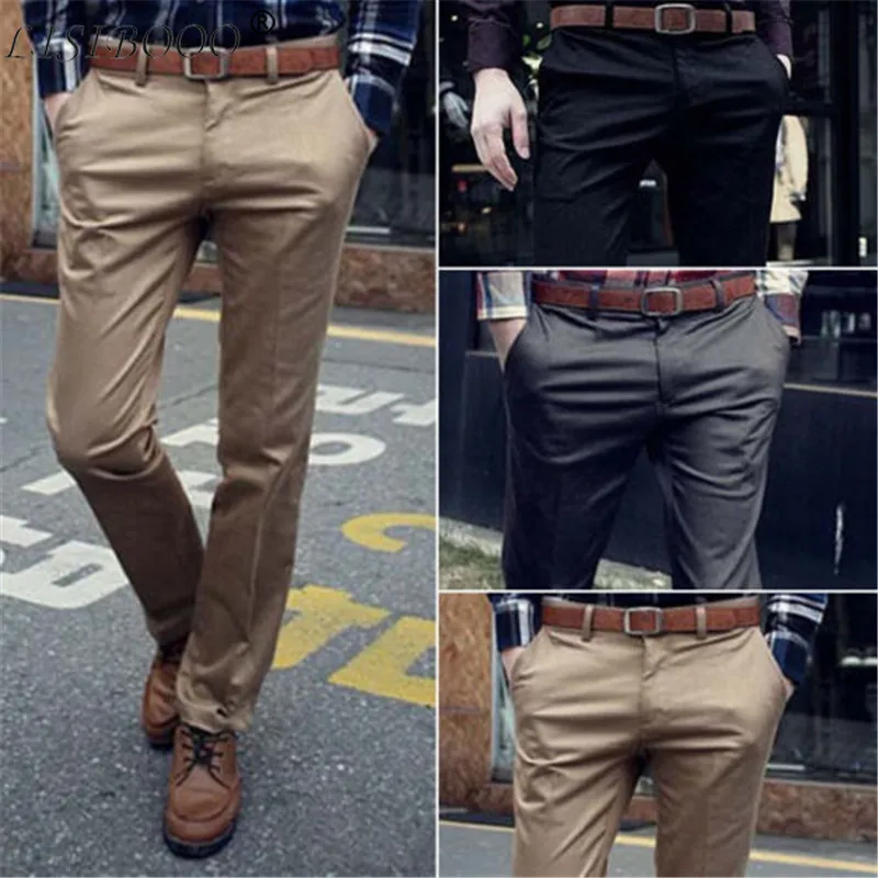 

Men's Clothing Suit Trousers Mens Slim Pants Casual Fit Trousers Formal Business Suit Long Straight Trouser Business Suit Pants