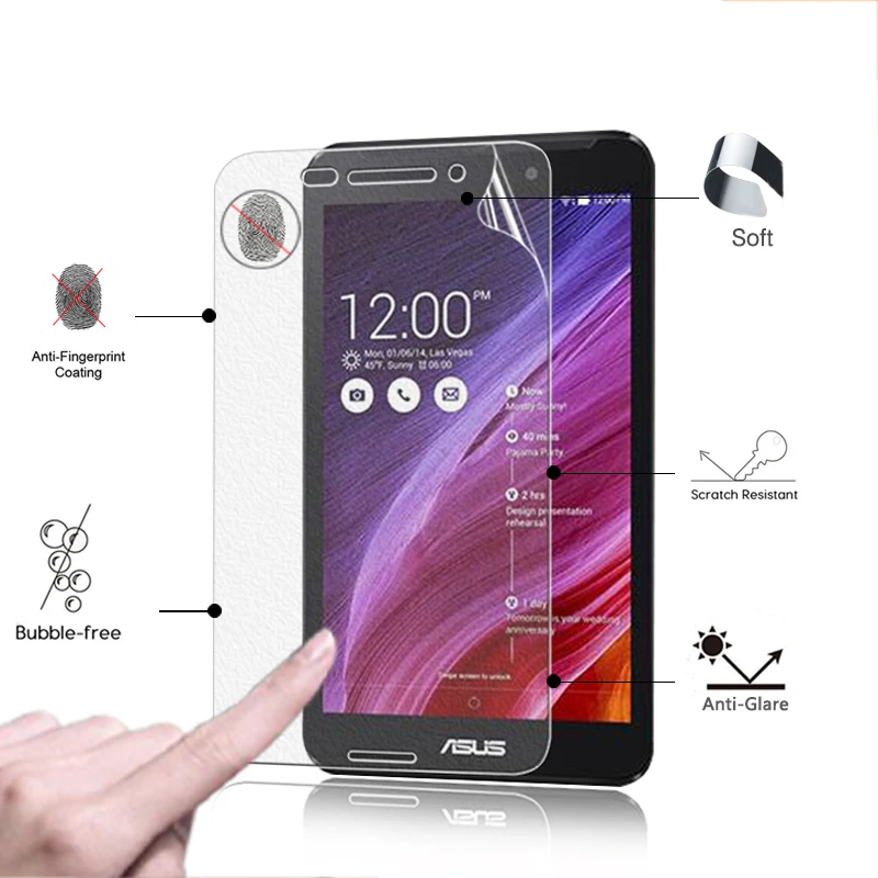 

BEST Anti-Glare Matte Film For Asus FonePad 7 FE375CG 7.0" tablet pc Anti-Fingerprint Screen Protector films with clean cloth