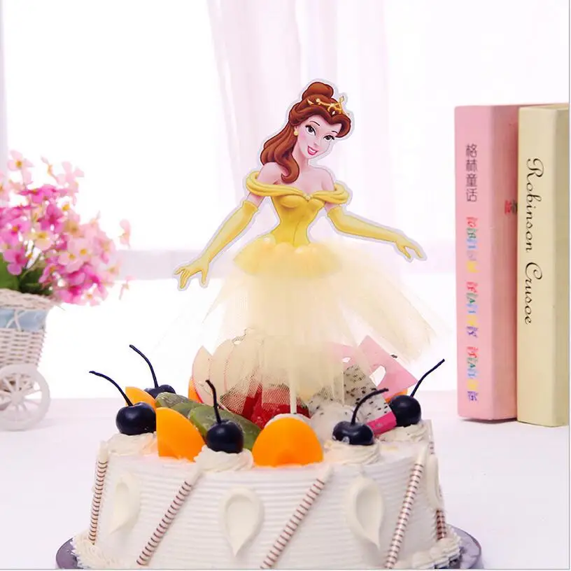Красивое платье с фатиновой юбкой, нарядное платье принцессы Ариэль, украшение для торта на день рождения для маленьких девочек, вечерние платья на день рождения, свадьбу