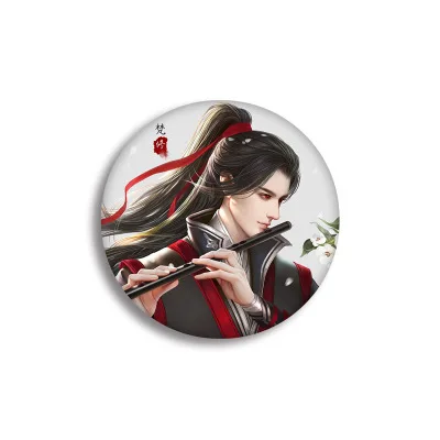 38 Types The Founder of Diabolism Mo Dao Zu Shi Figure Model Brooch Pins Broches Round Tinplate Cartoon Badge For Bag Lapel 1-19 | Украшения