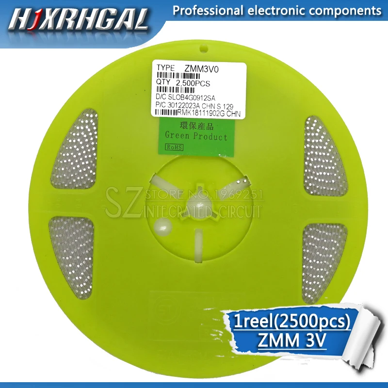 1 Катушка 2500 шт ЗММ 3 V LL34 туннельный диод с поверхностным монтажом посылка 1/2 W 0 5 w