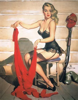 

Home Decor Retro Gil Elvgren Pinup Girl 3-Silk Art Poster Wall Sicker Decoration Gift