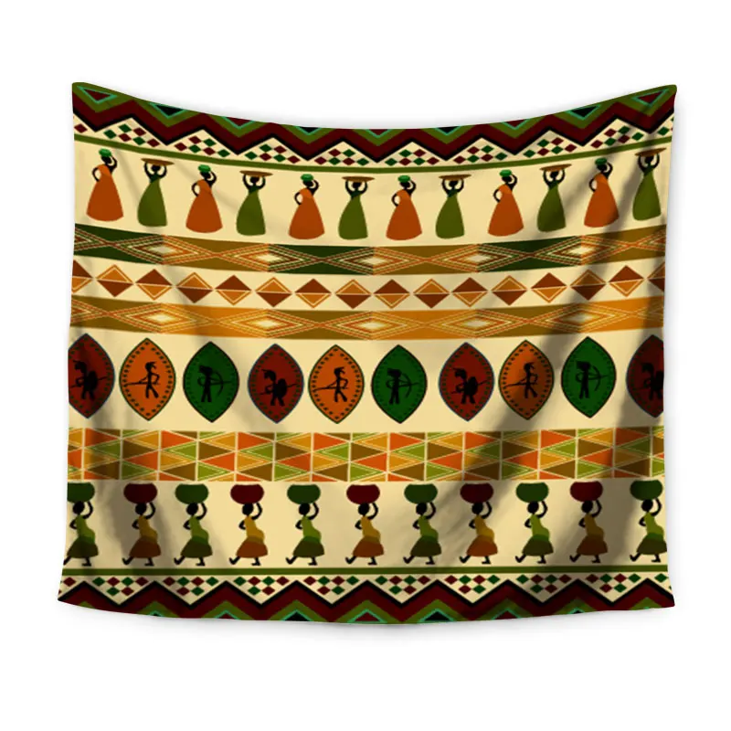Miracille индийский винтажный гобелен с этническим геометрическим принтом, настенный, богемный стиль, пляжное полотенце, покрывало для дома, декоративное - Цвет: 001