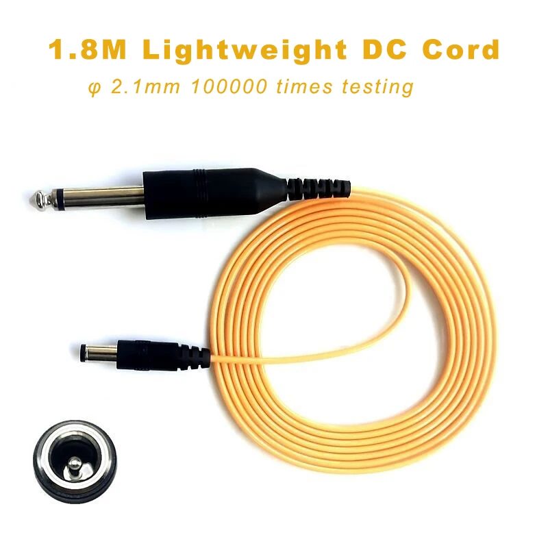 

1.8M RCA And DC Flexible Tattoo Clip Cord For Power Supply Wire Cable for Tattoo Machine Accessory