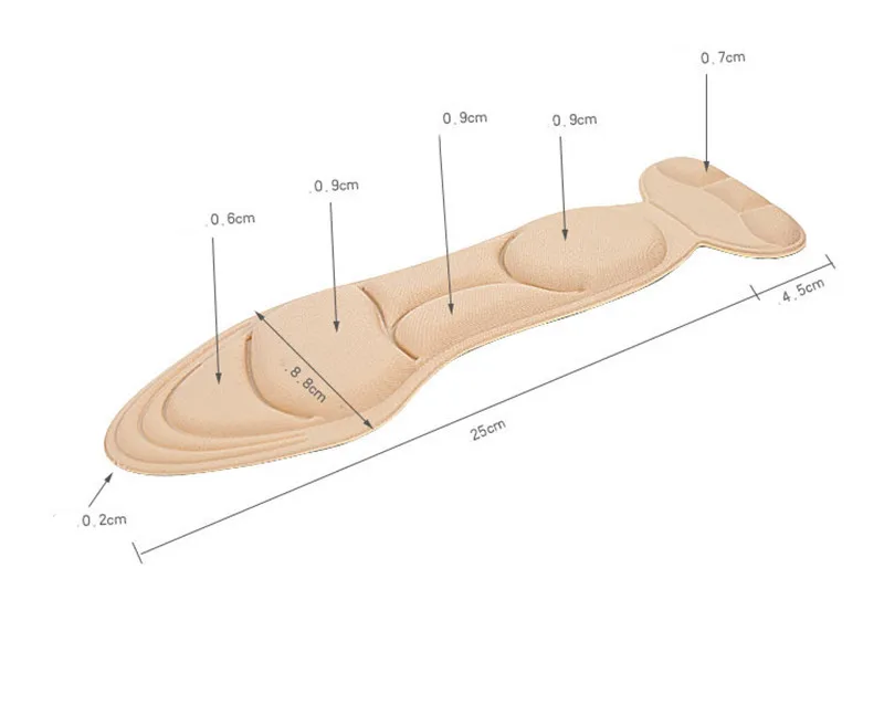 ZUOFILY/1 пара, стельки, вкладыши, задник, дышащие, противоскользящие, для женщин, обувь на каблуках, новая губчатая, полная подкладка, всасывающие стельки
