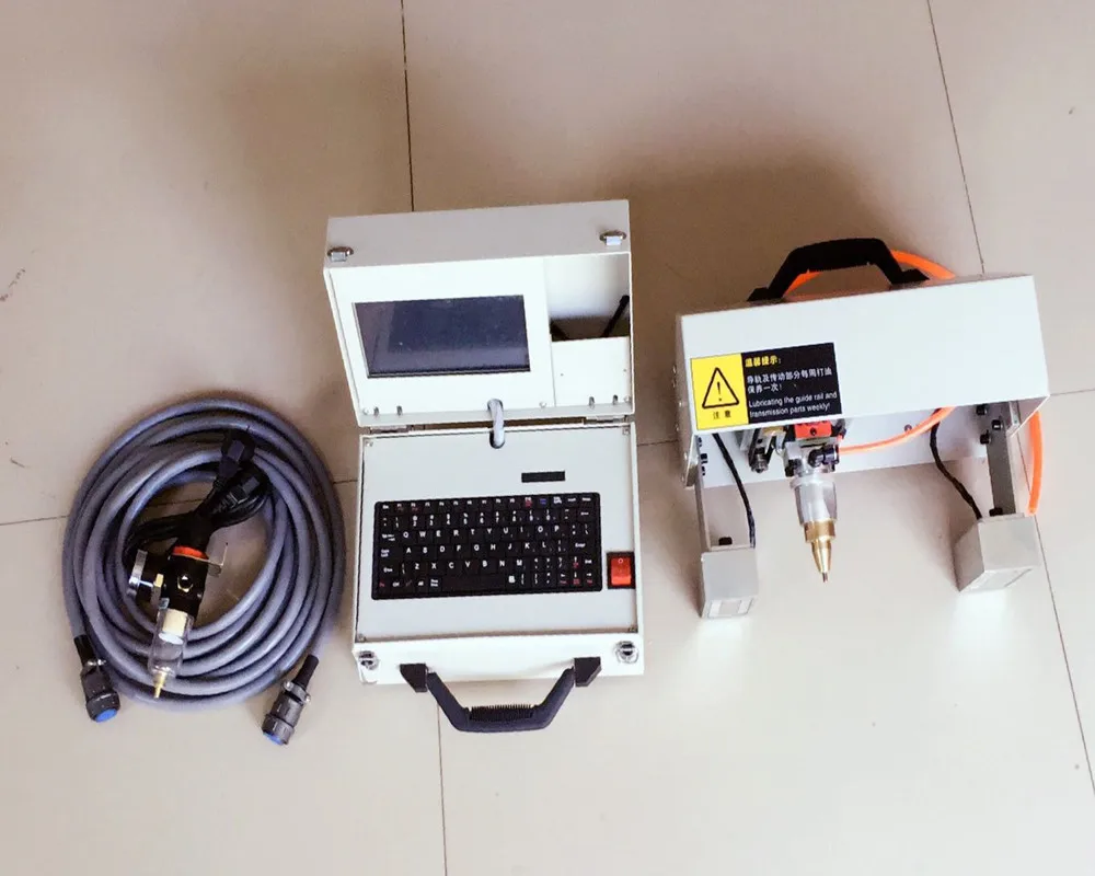 Pneumatic Touch screen steel plate marking machine metal printer 90