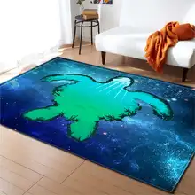 Скандинавский стиль 3D Черепаха шаблон ковер большой размер гостиная спальня чай Настольный коврик и ковер прямоугольной формы против скольжения напольный коврик