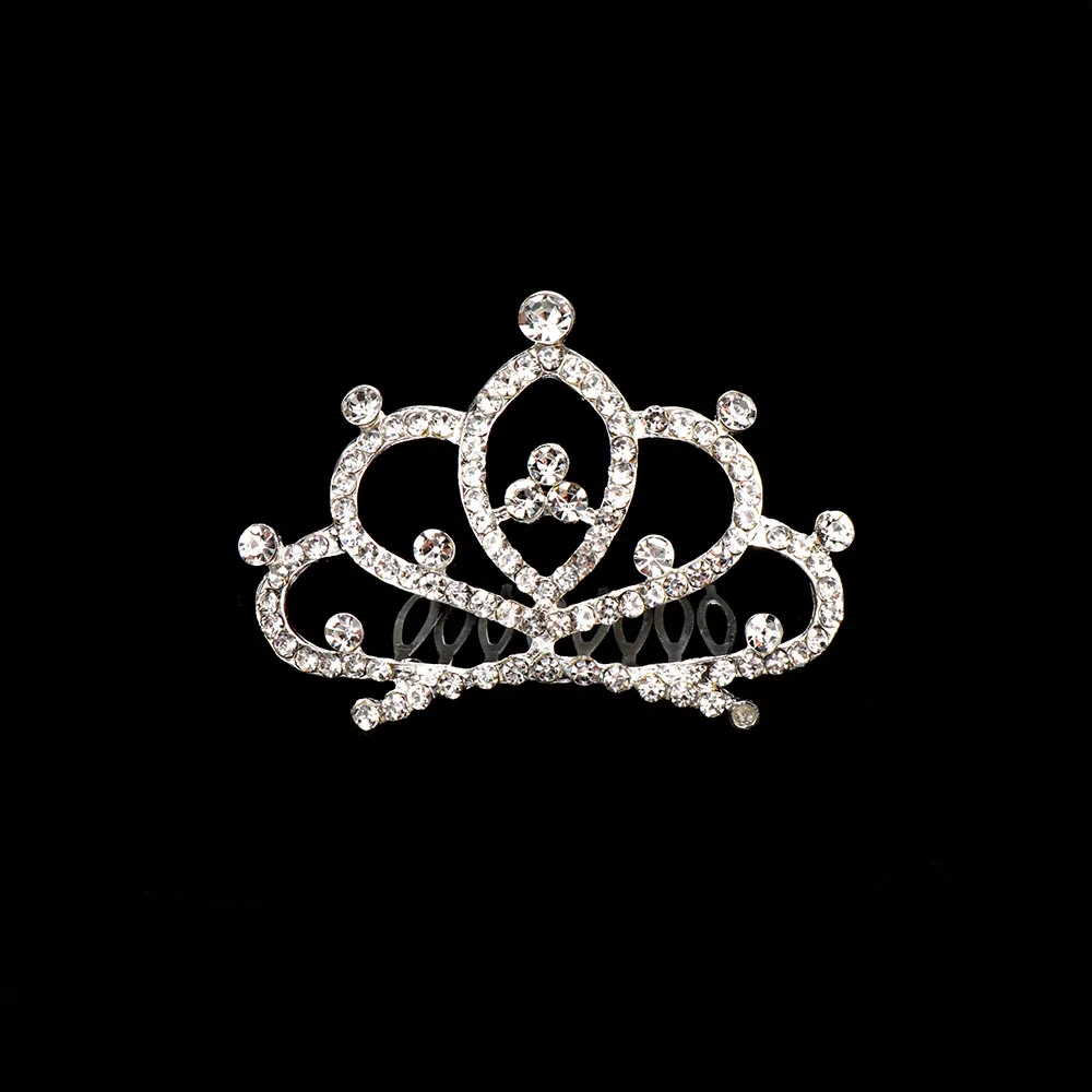 Модные свадебные украшения Детский подарок Хрустальная корона заколка для волос, заколка для волос расческа для волос в виде короны заколка для волос Свадебные украшения