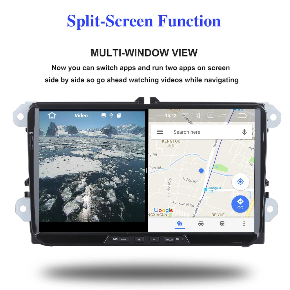 Flash Deal Stereo Head Unit 2 Din android GPS for VW Passat Tiguan Golf Jetta Seat Skoda auto-radio navigation 4Gb+32Gb Android PX5 8-Core 2